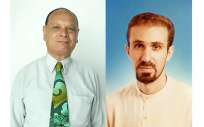 (Left)Best Researcher Award recipient Dr. Nader Nassif Barsoum. (Right) Best Research paper winner Ismail Ait Saidi.