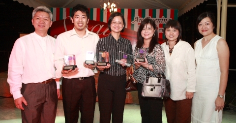 （左至右）: Hee Kim Fah、Loy Teik Inn、Lydia Wang、Ooi Lay Tin、Nickie Yew、 Michele Lam。