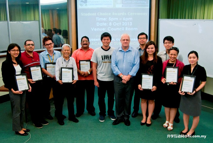 Curtin Sarawak academics receive Student Choice Awards