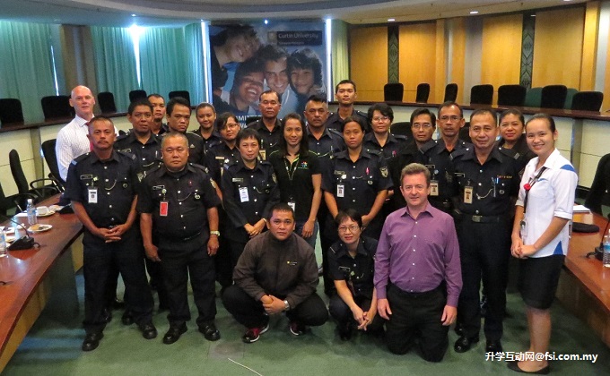 Experts from Australian campus help train Curtin Sarawak safety and security personnel