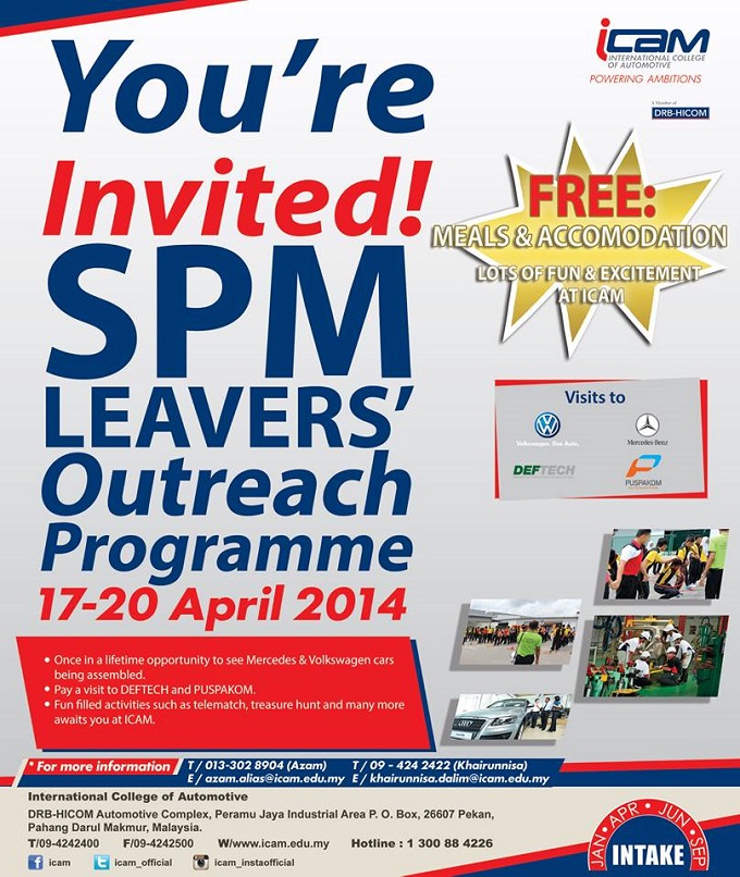 ICAM SPM leavers' Outreach Programme