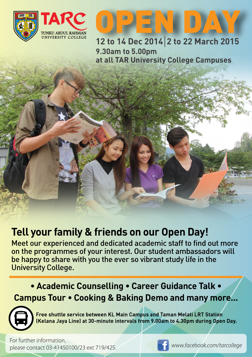 Tar University College Open Day Education Fair & Roadshows
