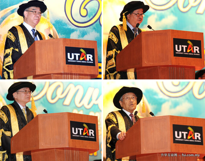 Guest of Honour (clockwise from top left): Dato’ Neoh, Dato’ Donald Lim, Tun Mahathir and Tan Sri Lau.