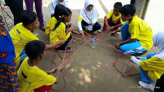 Participants engaging in one of the interactive activities.