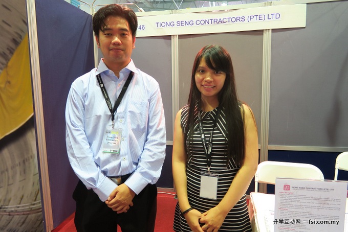 Keith Chew Heng Ngiap and Evon Teo, HR Executive of Tiong Seng Contractors (Pte.) Ltd.