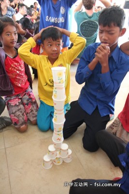 Games a fun way for children to learn English and build communication and leadership skills.