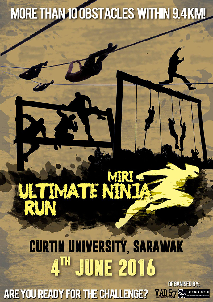 Registration open for Miri Ultimate Ninja Run on 4 June.