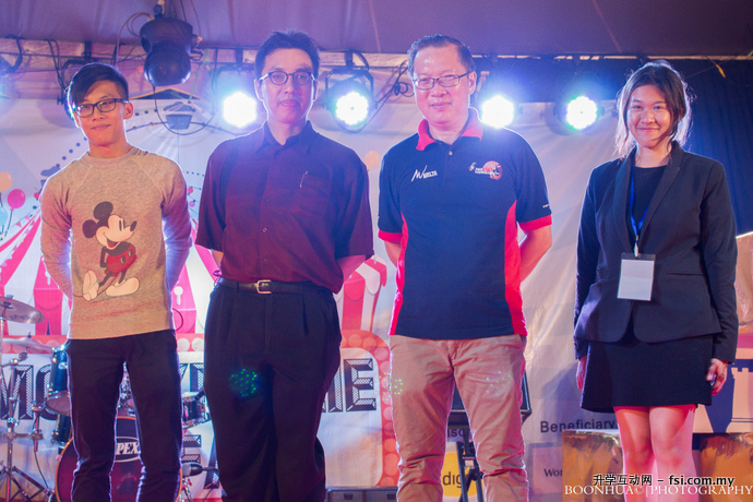 From left: Chong, Kuar, Dr Teh, and Ting during the closing ceremony.