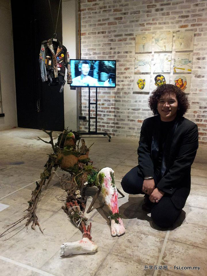 Student Aiman B. Zamri and his art installation Perfect, reminding us that we are perfect to be imperfect.