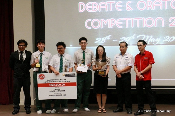 SMK St. Joseph Kuching emerges champion in debate competition.