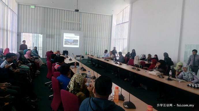 Politeknik Brunei students attending talk on petroleum engineering studies at Curtin Sarawak.