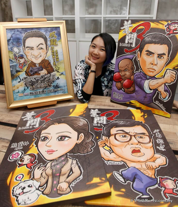 Loh mostly draws posters for Hong Kong movies because, according to her, Malaysia hasn’t caught the trend yet.