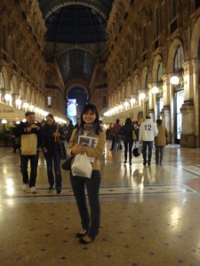 Leong Wei Theng taking in the sights and scenes of Milan