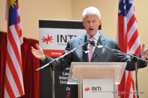 Bill Clinton Addresses INTI Students