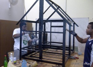 Fabrication of the APH in progress