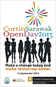 Curtin Sarawak Open Day 2013 poster.