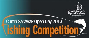 Curtin Sarawak Open Day 2013 Fishing Competition Logo.