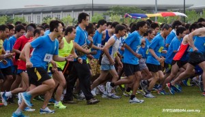 The Third UTAR Perak Run just after the flag-off