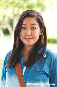 Mass communication student Angelene May Low says the Curtin Sarawak campus is conducive for tertiary studies.